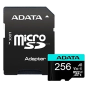 ADATA 256GB SD micro Premier Pro (SDXC Class 10 UHS-I) (AUSDX256GUI3V30SA2-RA1) memória kártya adapterrel