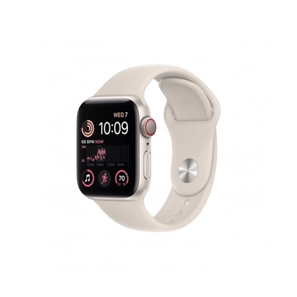 APPLE Watch SE (2022) 40mm GPS csillagfény alumíniumtok, csillagfény sportszíj