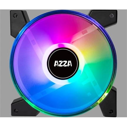 AZZA Hurricane II ARGB fan KIT 12cm 4-in-1 set + RF Remote control