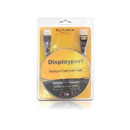 DELOCK Cable Displayport male -> male 5m PREMIUM (82773)