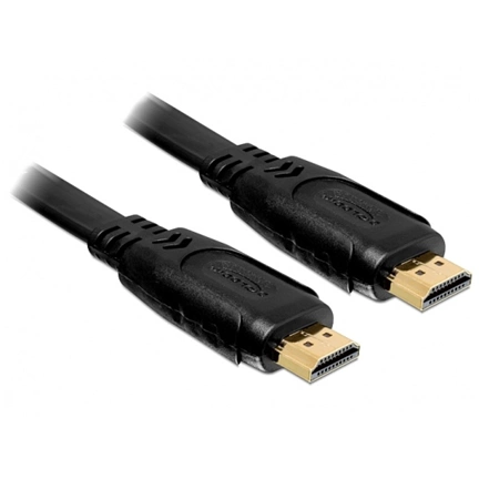 DELOCK Cable High Speed HDMI with Ethernet - A male / male flat 5m (82672)