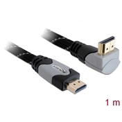DELOCK Cable High Speed HDMI with Ethernet male/male angled 1m (82993)