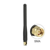 Delock ISM 433 MHz Antenna SMA 2.5 dBi Omnidirectional Flexibilis Fekete Gumi