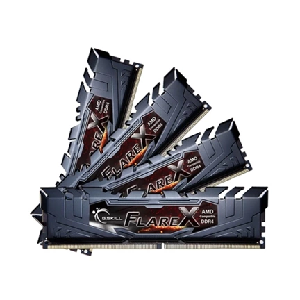 G.SKILL Flare X DDR4 2400MHz CL15 64GB Kit4 (4x16GB) AMD Black