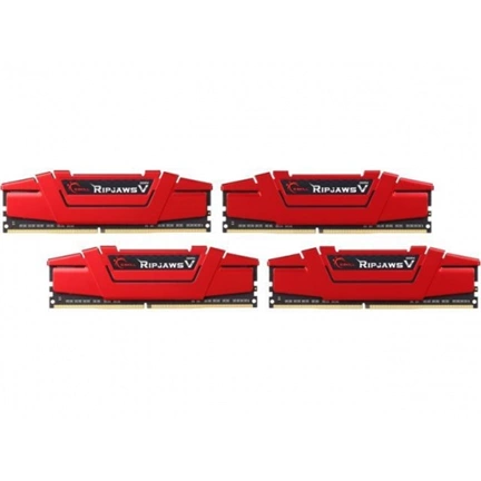 G.SKILL Ripjaws V DDR4 2666MHz CL15 32GB Kit4 (4x8GB) Intel XMP Red