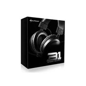 SHARKOON B1 stereo headset fekete