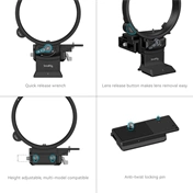 SMALLRIG Horizontal-to-Vertical Mount Plate Kit for FUJIFILM Specific GFX Series Cameras 4305